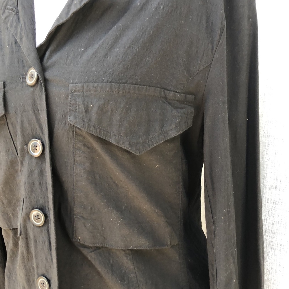 Rundholz Black Button Down Collared Long Sleeve S… - image 6